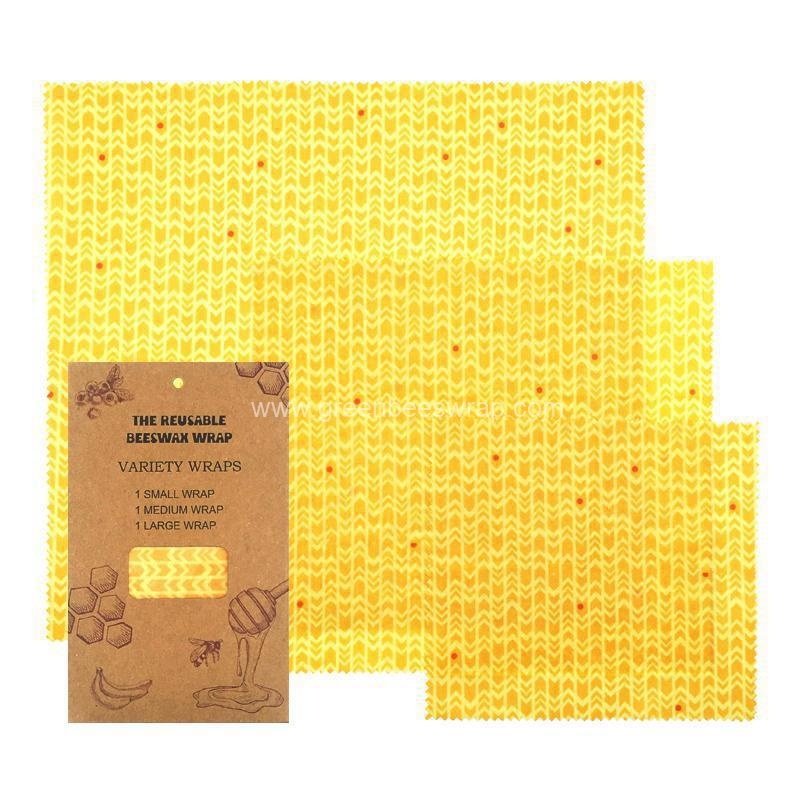 Natural Organic Cotton Cloth  food wrapper Beeswax Wrap-1