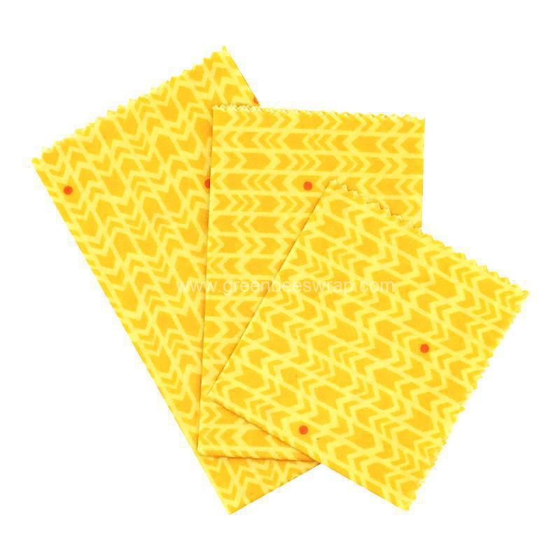 Natural Organic Cotton Cloth  food wrapper Beeswax Wrap-2