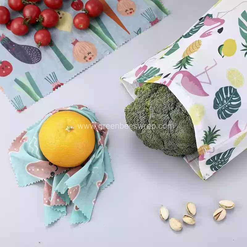 Natural Plastic-free cotton cloth food storage bag