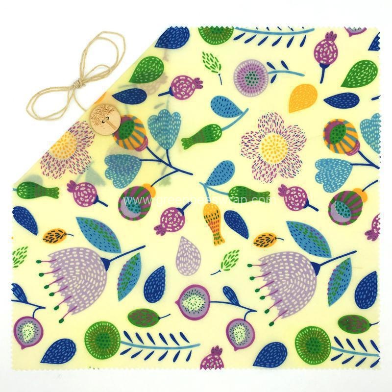 Natural Reusable Cotton fabric Beeswax food Wrap