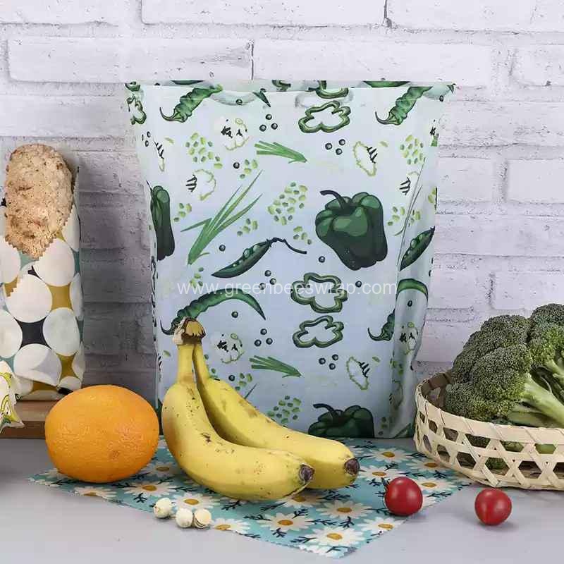 Reusable Eco-friendly cotton fabric Beeswax Sandwich Bag-2
