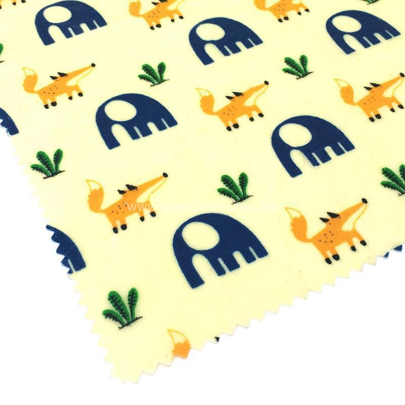 Reusable Organic cotton fabric Beeswax Wrap for Lunch-3