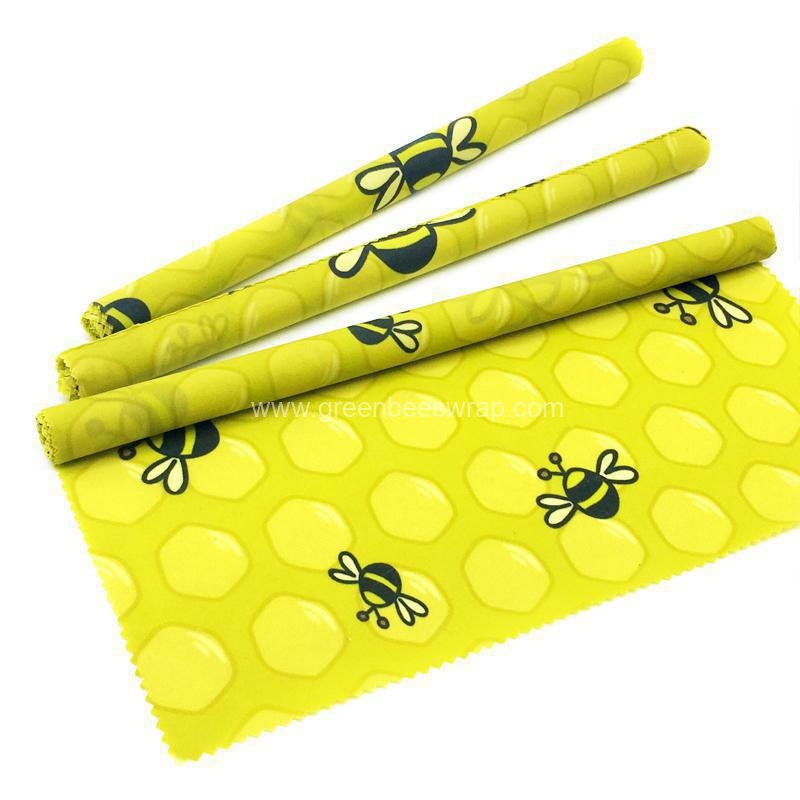 Reusable plastic-free beeswax food wrapping roll-2